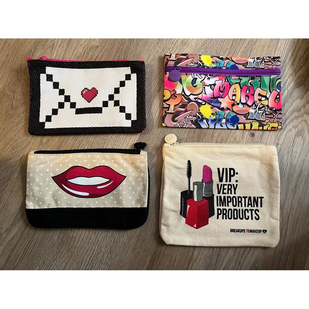 4 Gently Used Ipsy Pouches